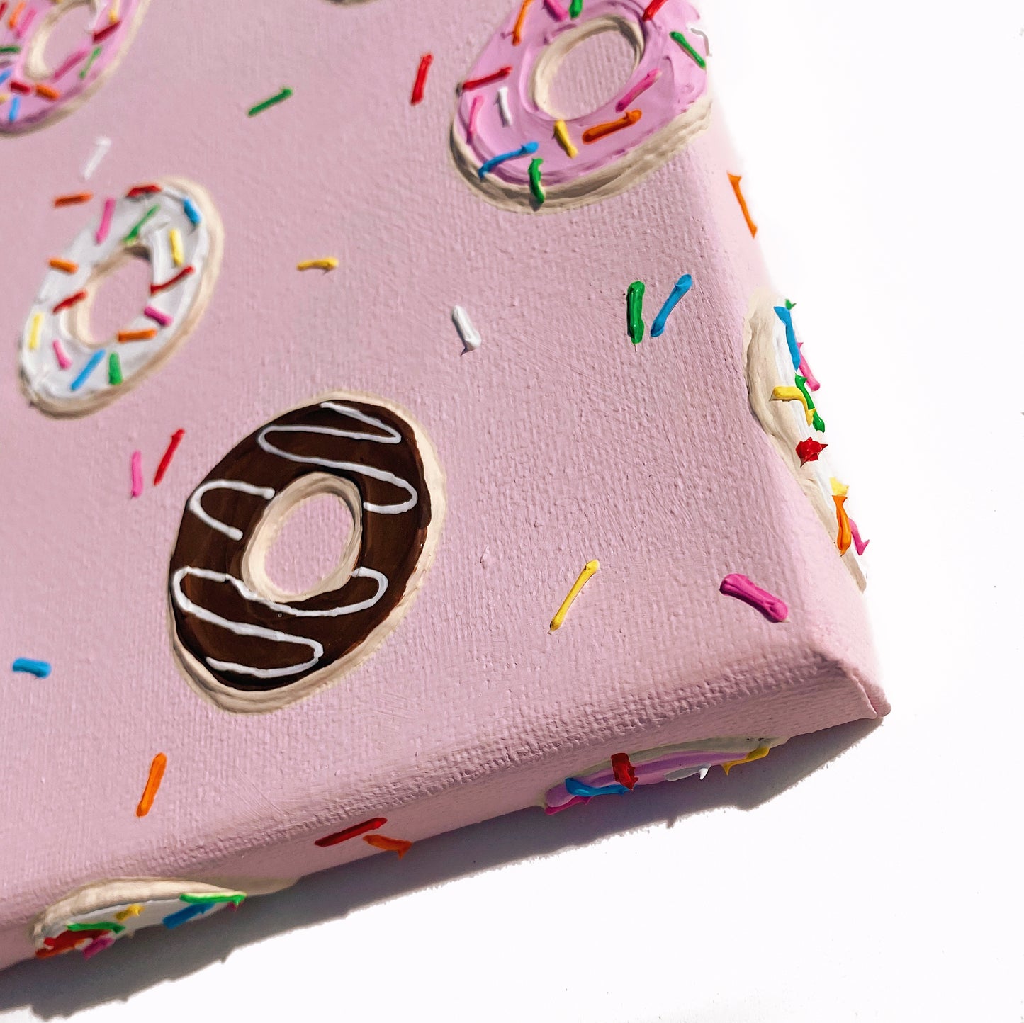 Pink Doughnut Canvas