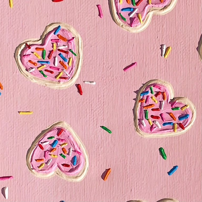 Pink Sugar Cookie Canvas