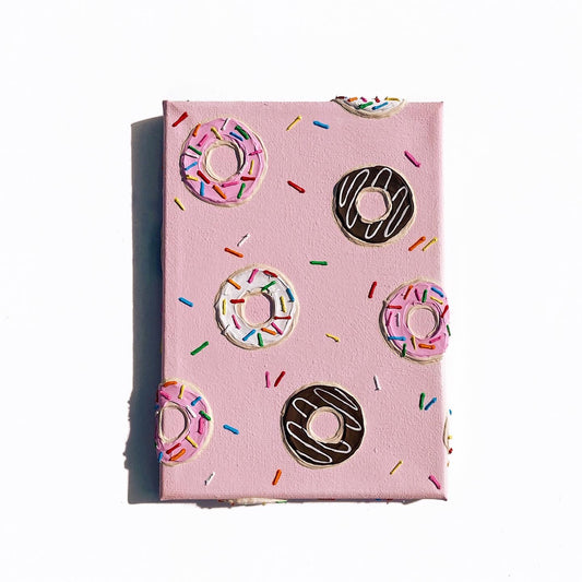 Pink Doughnut Canvas