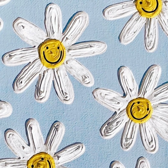 Baby Blue Daisy Canvas